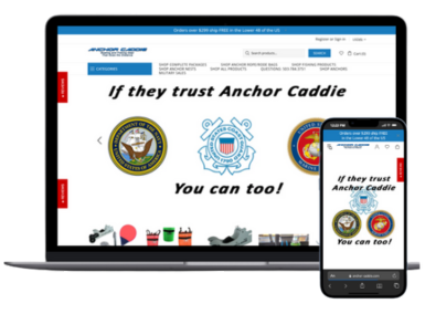 Anchor Caddie: Shopify Store Redesign and Email Marketing Automation Setup