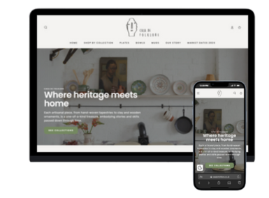 Casa de Folklore: Shopify Store Redesign & Email Marketing Automation