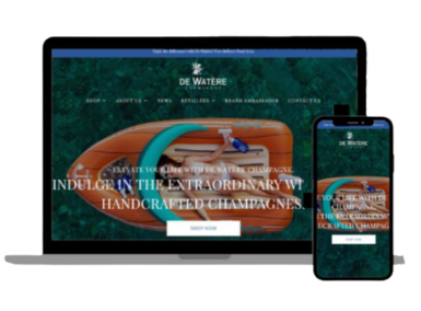 De Watère Champagne: Wix to Shopify Migration, Redesign, B2B