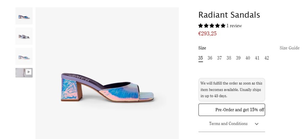 Why Shopify Is The Best Platform For Your Apparel Store: pre-order functionality