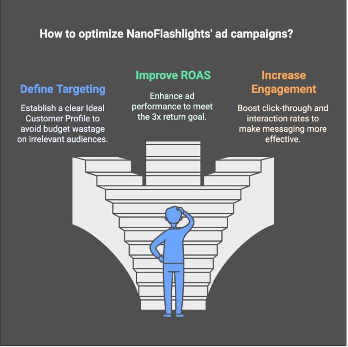 How to optimize Nanoflashlights' ad campaigns