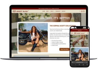 Desertbloom.com: A-to-Z Shopify Store Build & Email Marketing Automation