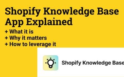 Control the narrative: Shopify Knowledge Base App & AI chat that sells