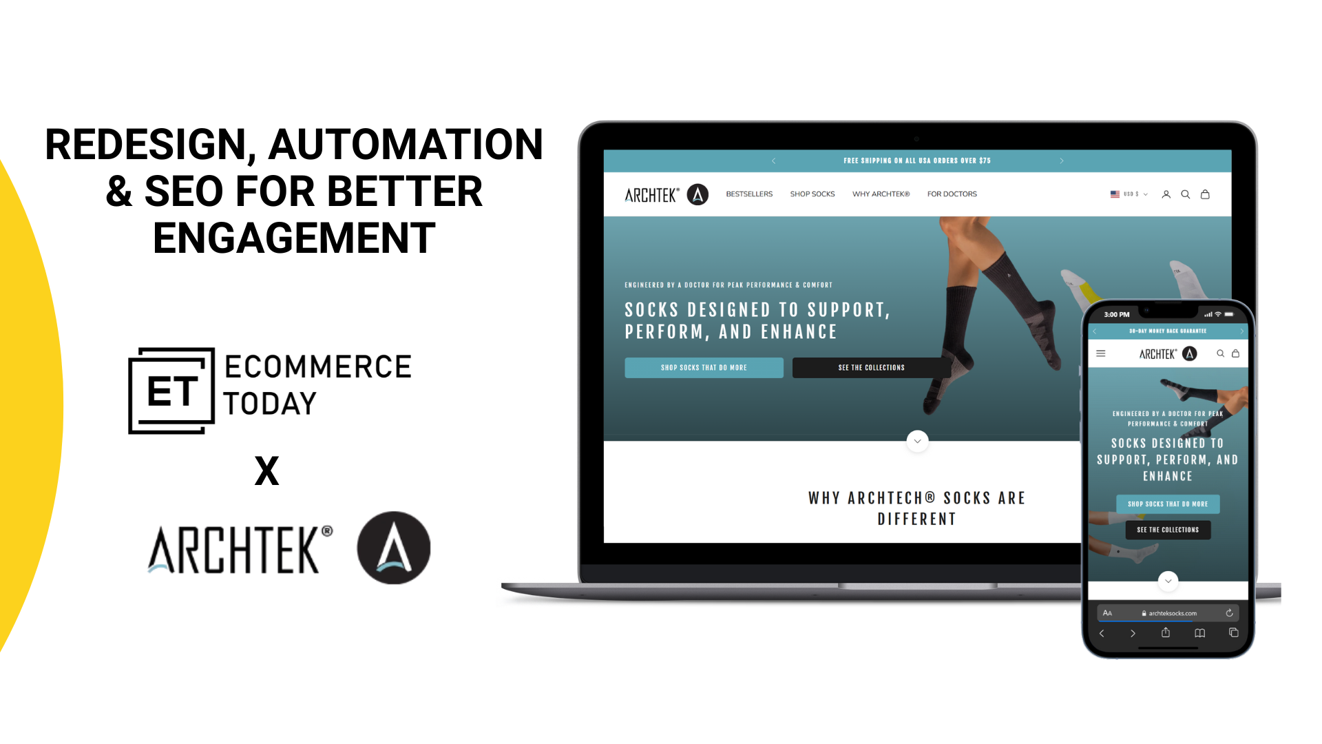 Shopify Redesign Automation -Archteksocks.com