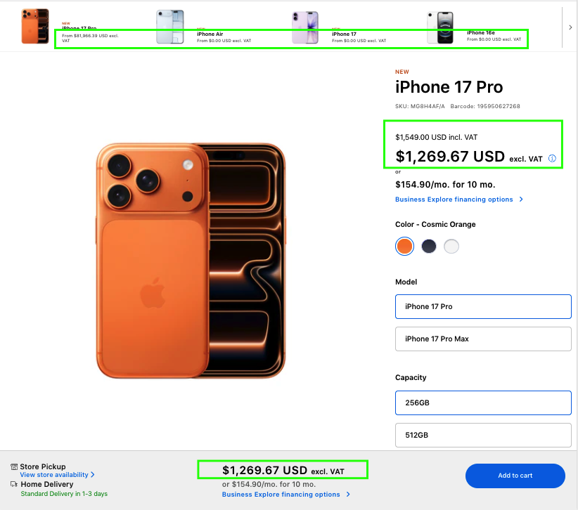 Tax Transparency: Dynamic Pricing Logic