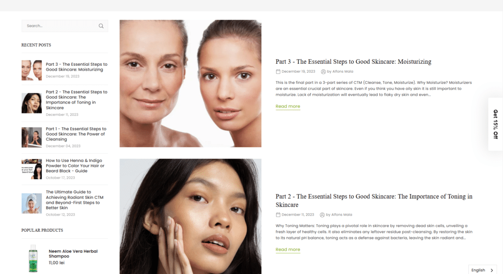 Educational Content and Resources - Shopify skincare shops
