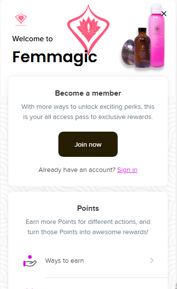 Loyalty program - Shopify skincare shops