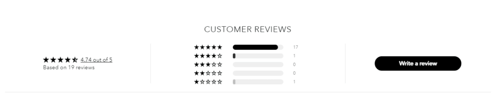Customer Reviews Functionality - Shopify skincare products