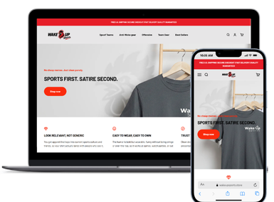 WAKEUPSPORTS: Engineering a Trend-Agile Powerhouse through Strategic Shopify Development