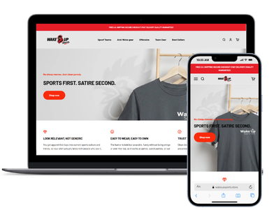 WAKEUPSPORTS: Engineering a Trend-Agile Powerhouse through Strategic Shopify Development