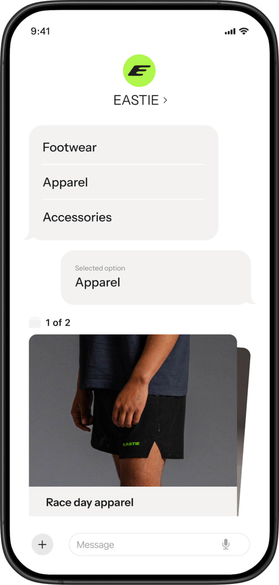 RCS messaging - rich media & interactive functionality