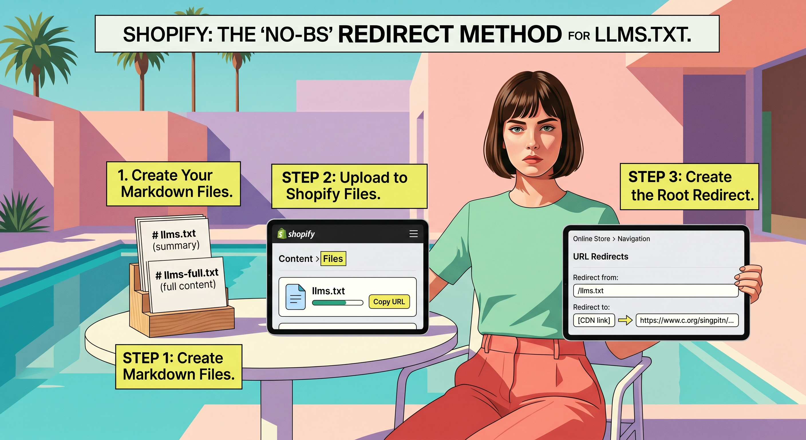 The "No-BS" Redirect Method - adding LLMs.txt file to Shopify