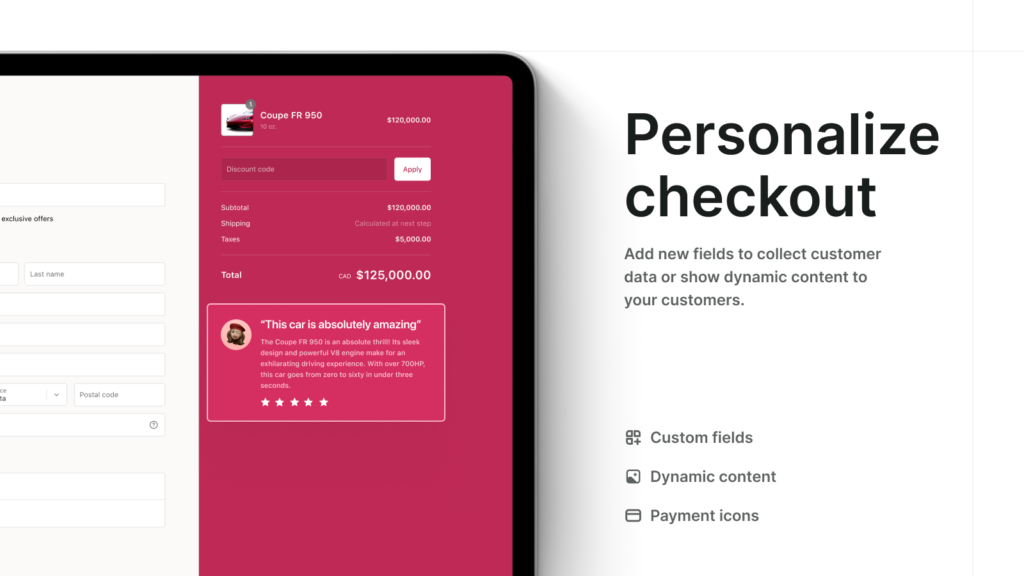 Personalize checkout - Increase cart value using upsells