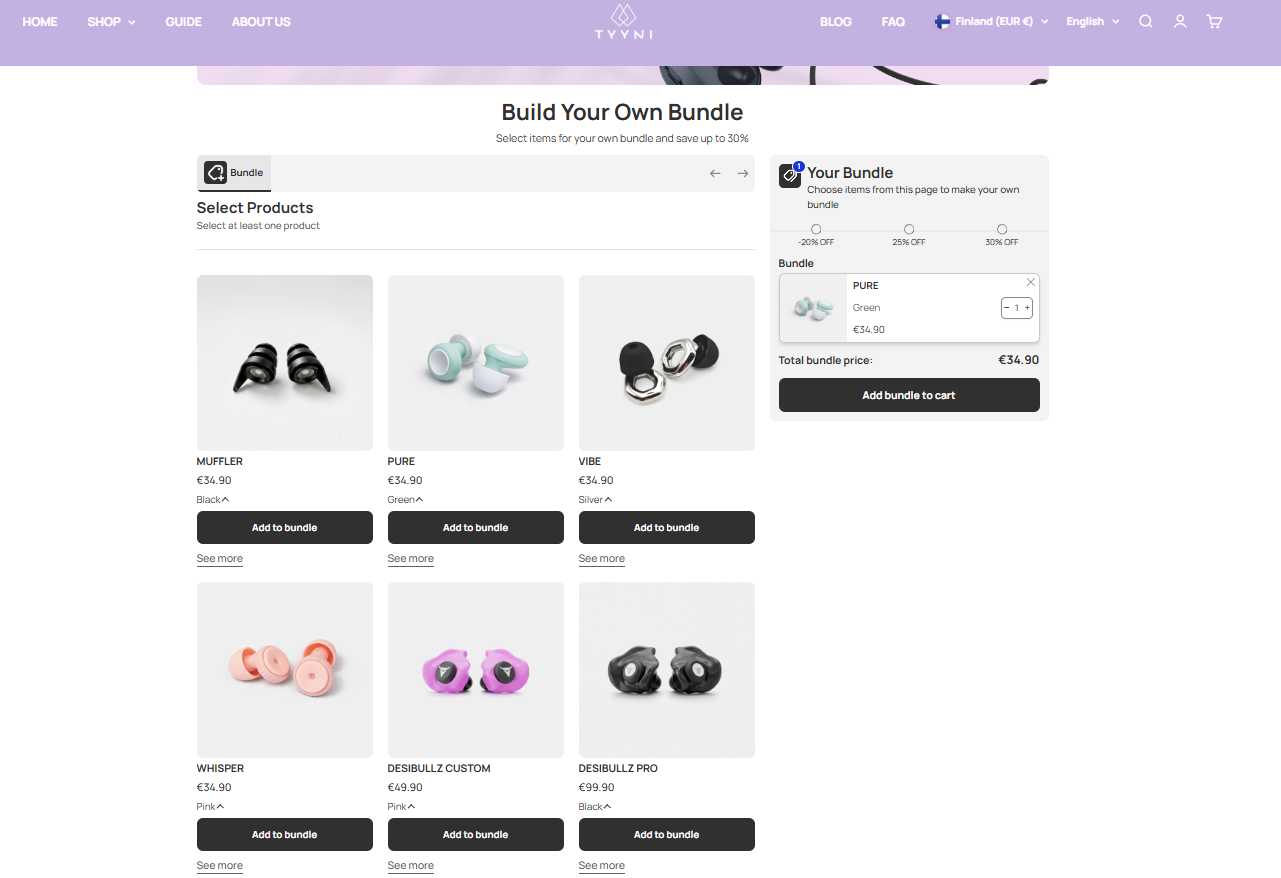Tiered Discounts example