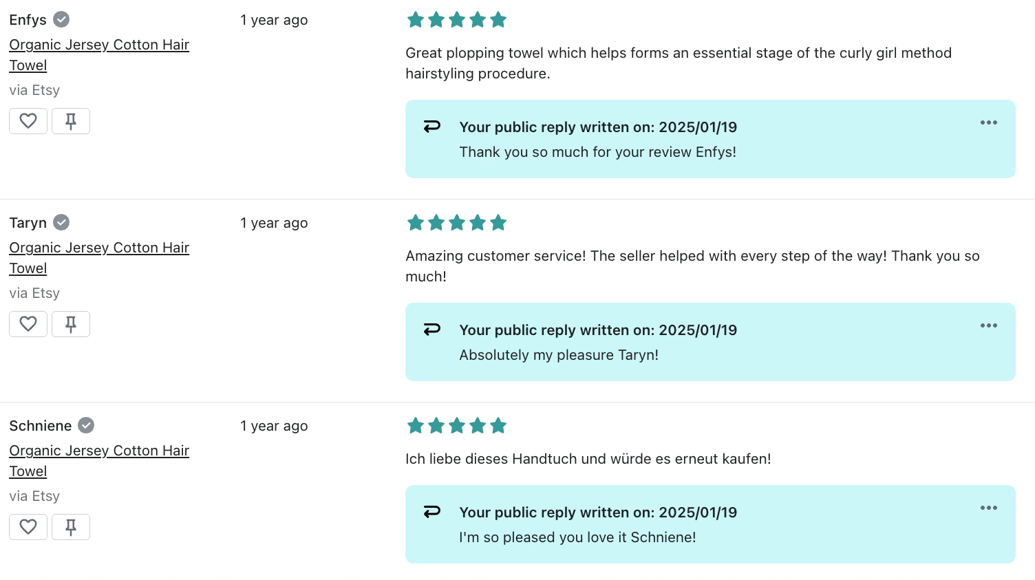 image showing customer reviews