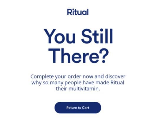 Return to cart action - example