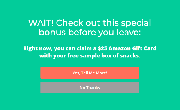 Incentive offer - example