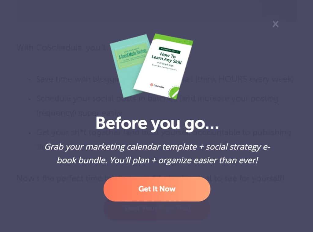 Eye-Catching Design for Your Email Popup - example