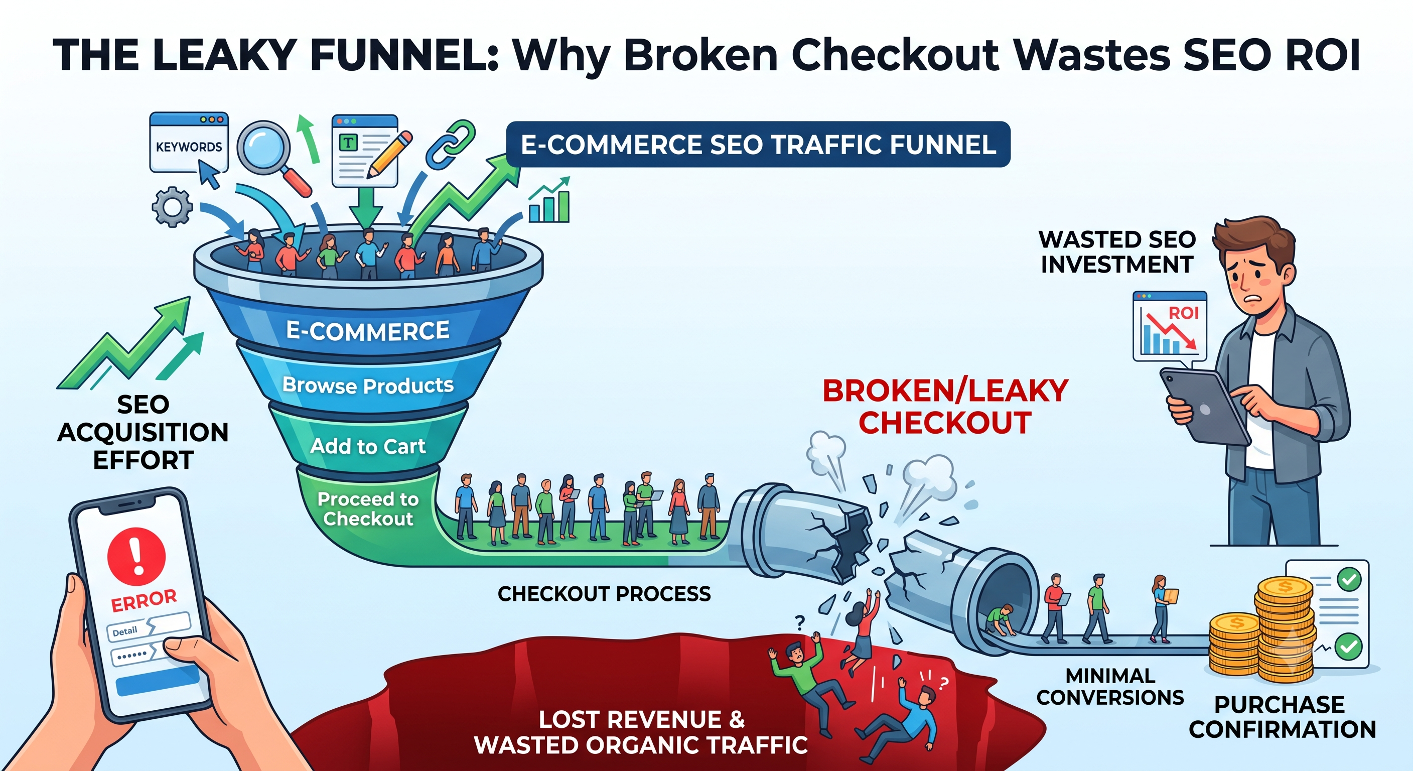 The SEO Connection: Why a Broken Checkout Destroys Organic ROI