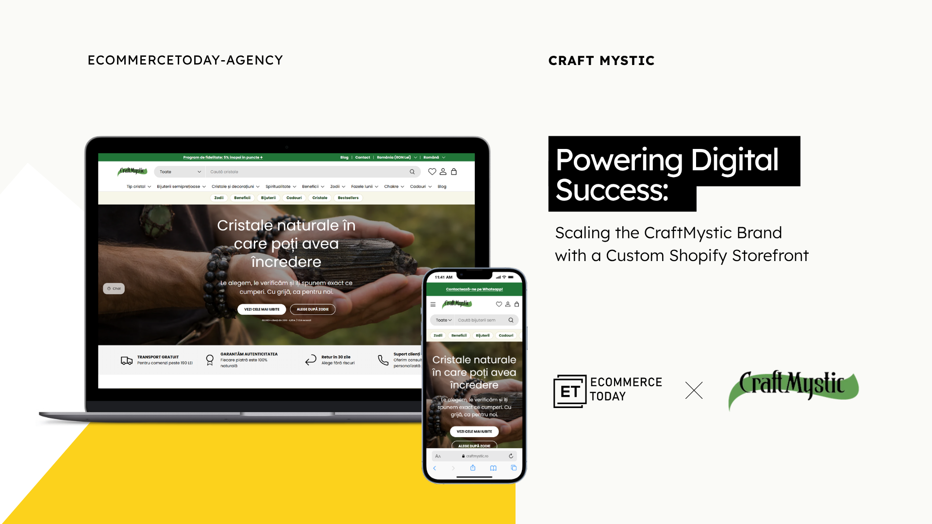 Scaling the CraftMystic Brand with a Custom Shopify Storefront 