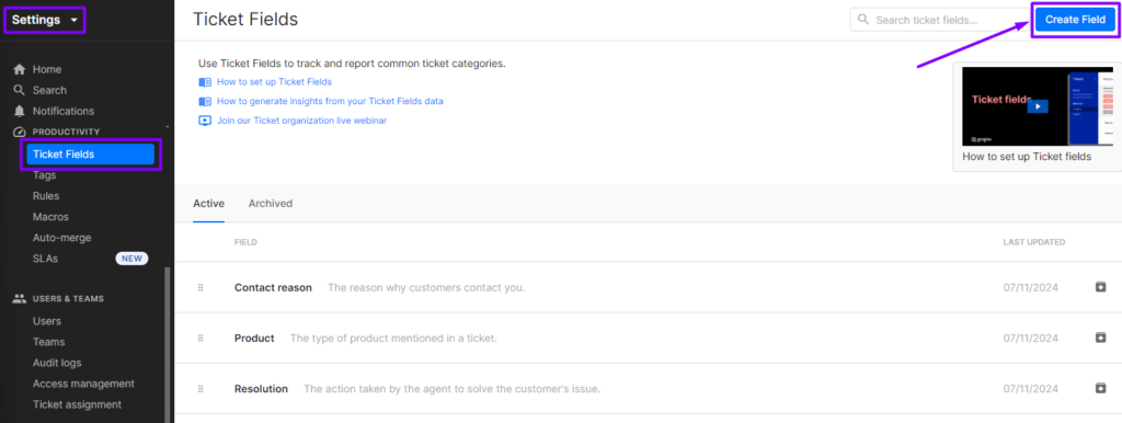 Customizing Support Ticket Forms